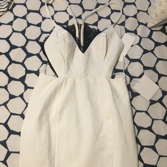 Lulu's Backless Lace Cocktail Dress - Picture 3 of 3